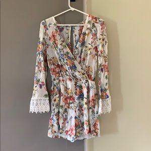 Charlotte Russe Floral Romper